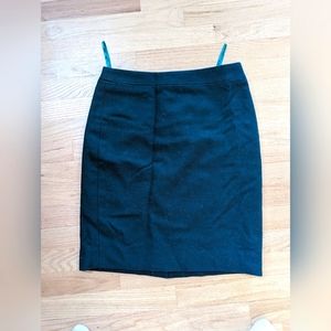 NWOT J Crew Wool Pencil Skirt Knee length, Teal, size 4